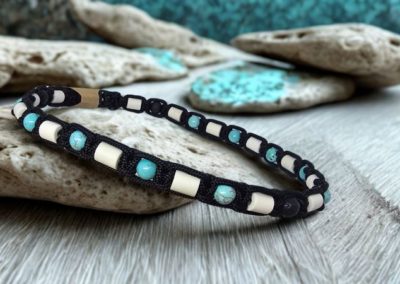 Collier céramique EM© et turquoise