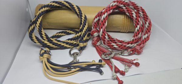 Laisse courte - Rouge - Argent